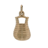 Vintage Solid 14kt Yellow Gold Baseball Catcher's Chest Protection Charm