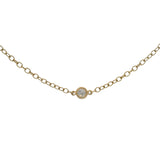 Vintage 1970s Tiffany & Co Elsa Peretti Diamonds By The Yard 6 Diamond 28" Toggle Necklace