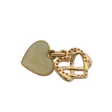 Pandora Solid 14kt Yellow Gold CZ and Enamel Infinity Heart Family Dangle Charm