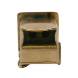 Vintage Solid 14kt Yellow Gold Outhouse Building Dangle Charm