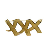 Vintage 1983 Tiffany & Co Paloma Picasso Solid 18kt Yellow Gold XXX Pin Brooch