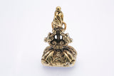 Victorian Quartz Non Carved Intaglio Charm 925 Sterling Silver Fob Seal Pendant