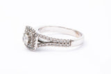 Zales Celebration Diamond Engagement Ring 14k 585 White Gold 0.65ctw Size 7.5