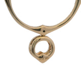 14kt Yellow Gold and Diamond 25mm Circle Compass Pendant