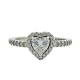 Pandora 925 Sterling Silver Cubic Zirconia Elevated Heart Halo Ring Size 6 52