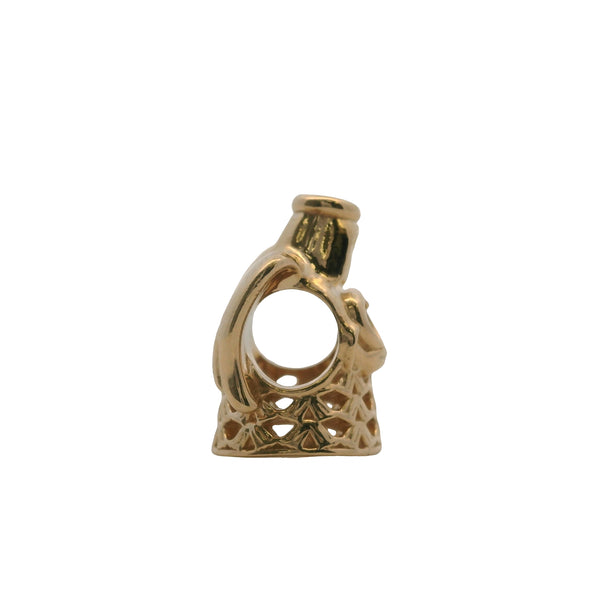 Charm deslizante con espaciador de Ángel de la Gracia en oro amarillo macizo de 14 kt de Pandora