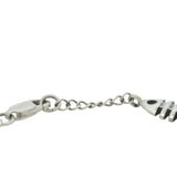 Solid 925 Sterling Silver Fish Bone Skeleton Link 7.5" Bracelet