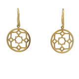 Rare Tiffany & CO Paloma Picasso Zellige Marrakesh Solid 18kt Yellow Gold Drop/Dangle Earrings