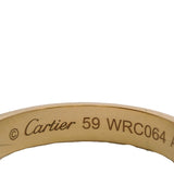 Cartier Solid 18kt Yellow Gold Classic 1895 D-Shape 4mm Wedding Band Size 9