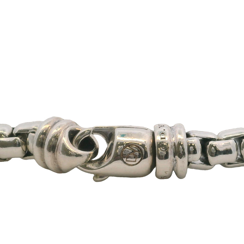 David Yurman 925 Sterling Silver 5mm Box Chain 8.75" Bracelet