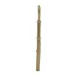 Solid 14kt 585 Yellow Gold 1.2" Long Handmade Flute Music Pendant
