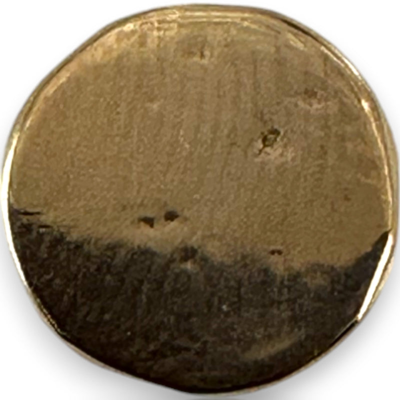 Solid 10kt Rose Gold Flat 8.8mm Disc Studs