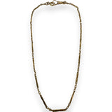 Vintage Retro Era 1930-50s Solid 14kt Solid Rose Gold Watch Chain with Swivel Clasp and Spring Ring 13.5"