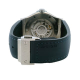 Hublot Classic Fusion Titanium 42mm Blue Dial Date Leather Rubber Watch 542.NX.7170.RX