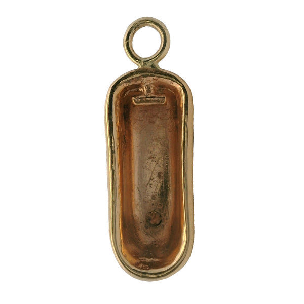Vintage Solid 14kt Yellow Gold 3D Detailed Bathtub Charm