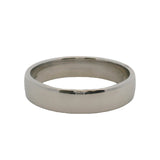 De Beers 950 Platinum DB Classic 5mm 10.5g Band With Hidden Diamond Size 11
