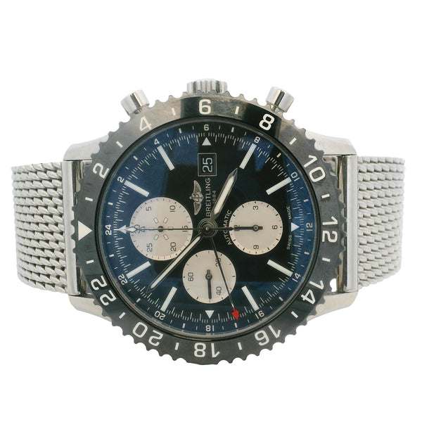 Breitling Chronoliner 46mm Black Chronograph Y24310 Watch 2017