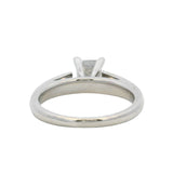 Solid 14kt White Gold and 1.08ct Princess Cut Diamond Solitaire IGI Certified Engagement Ring Size 6