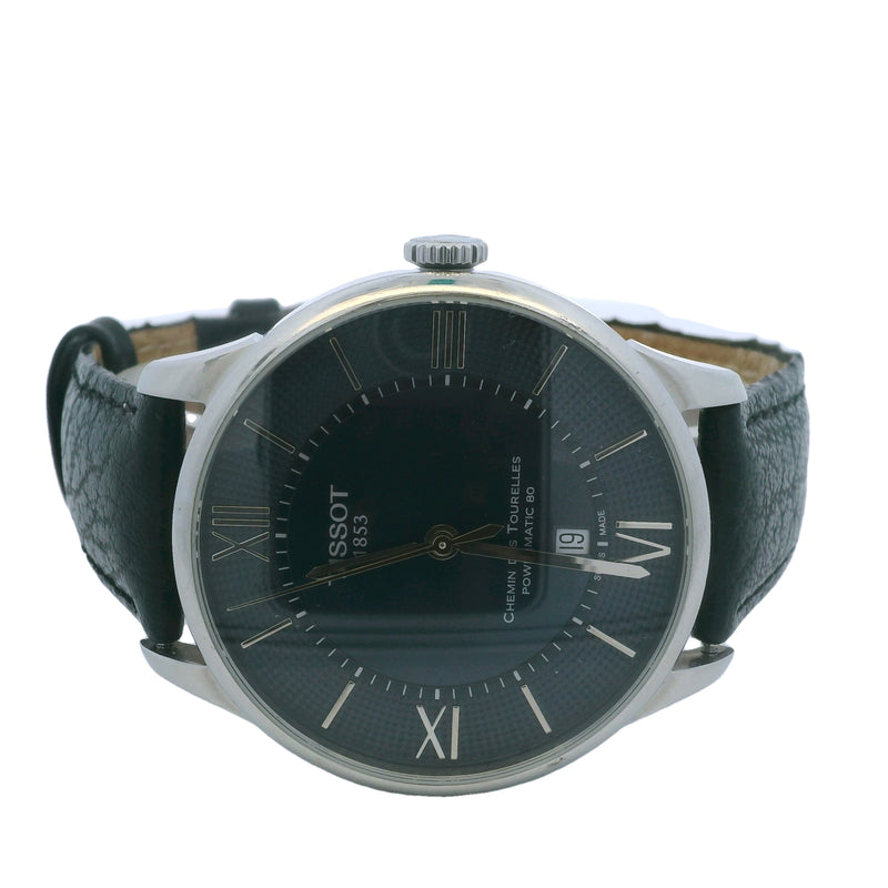 Tissot Chemin Des Tourelles T099407A 42mm Stainless Steel Blue Dial Watch