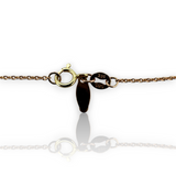 Angara Diamond and Sapphire Evil Eye Necklace 14KT 585 Rose Gold