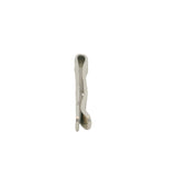 925 Sterling Silver 1.8" Long Tie Bar Pin With Chased Geometric Pattern Made in Mexico