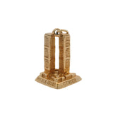 Solid 14kt Yellow Gold 9/11/01 World Trade Center New York Charm