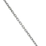 Cartier Solid 18kt White Gold Paved Diamond LOVE Pendant 16.5" Necklace