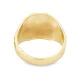 Vintage Solid 10kt Yellow Gold AMORC Rosicrucian Order Ankh and Sphinx Commemorative Ring Size 10