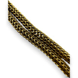 Antique Late Victorian Handmade 14kt Yellow Gold Love Knot/ Snake Bracelet with Center Modern Diamond and Accent Sapphires