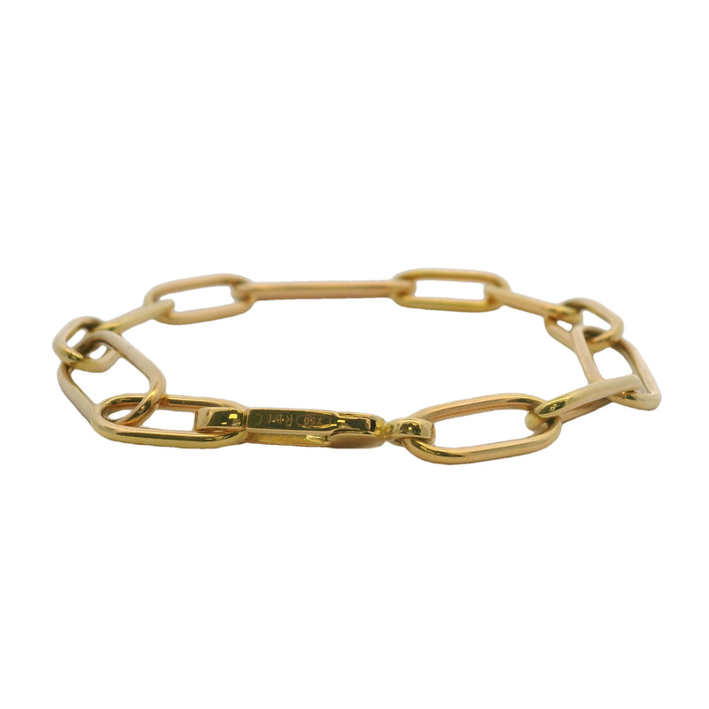 Rosa De La Cruz London 18kt Yellow Gold Chunky Links Paperclip 7.25" Bracelet