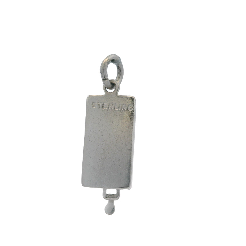 Vintage 925 Sterling Silver Moving Lever Toaster Bracelet Charm