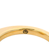 Movado Solid 18kt Yellow Gold and Pearl Bowl Circle Cocktail Ring Size 7