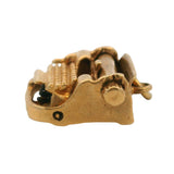 Vintage Solid 14kt Yellow Gold Typewriter Movable Dangle Charm