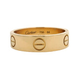 Cartier Solid 18kt Yellow Gold Classic LOVE Screw Ring Size 64 10 3/4