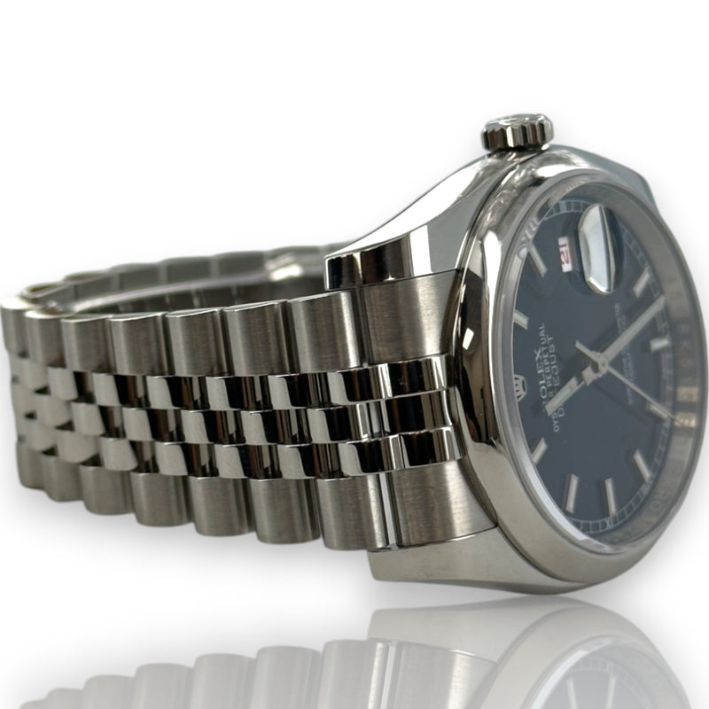 Rolex 116200 Datejust II 36mm Blue Dial Stainless Steel Watch B&P