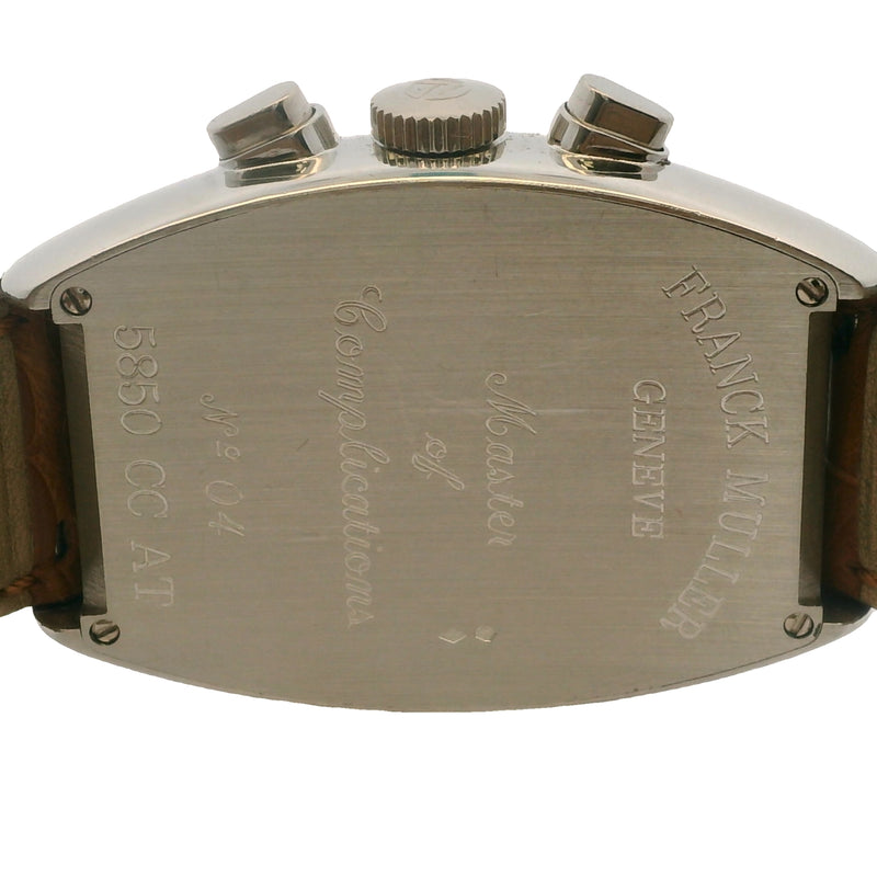 Franck Muller 5850 CC AT Platinum Chronograph Watch 32mm Master Complications Watch
