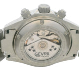 Gevril New Amsterdam 44607 40mm Stainless Steel Black Dial Chronograph Watch Box Paper
