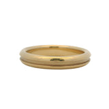 Vintage Tiffany & Co Solid 18kt Yellow Gold Single Grooved Atlas Ring Size 6