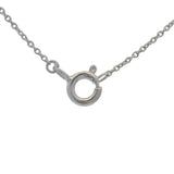 Blue Nile 14kt White Gold Mini Diamond Heart Station Pendant 16" Necklace