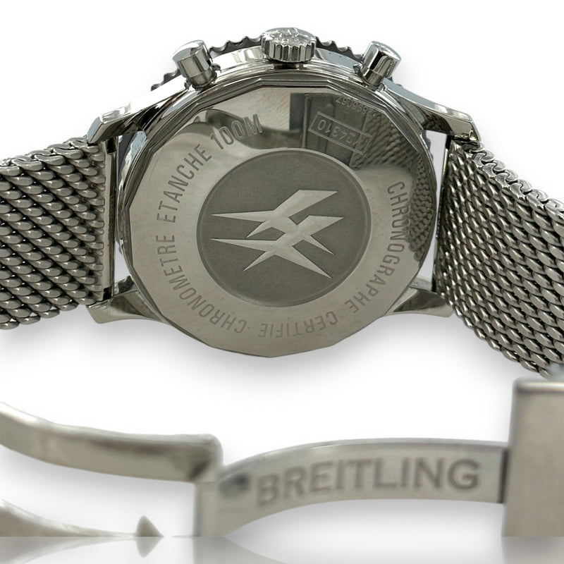 Breitling Chronoliner Y24310 46mm Steel Watch Brown Bezel Watch B&P 2017