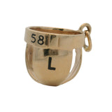 Vintage Solid 14kt Yellow Gold Baseball Sports Cup Underwear Charm