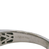 Vera Wang Love Solid 14kt Gold and Princess Cut Diamond Channel Set 7.2mm Band Ring With Side Sapphires