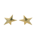 Vintage 1983 Tiffany & Co Solid 18kt Yellow Gold 5 Point Star Stud Earrings