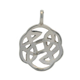 925 Sterling Silver Celtic Knot 30mm Circle Pendant