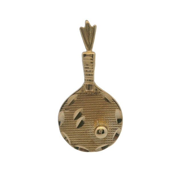 Vintage 14kt Yellow Gold Sports Tennis Racquet and Ball Charm/Pendant