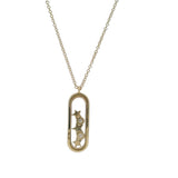 Shy Creation 14kt Yellow Gold Floating Diamonds Pendant With Diamond Halo 18-16"