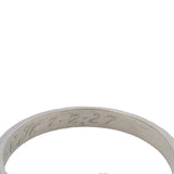 Antique 1927 Solid Platinum Etched Beveled Edge Wedding Stackable Band Size 7.5