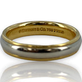 Tiffany and Co 1995 Two-Tone 950 Platinum and 18kt Yellow Gold Wedding Band