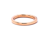 Cubic Zirconia Line Gemstone Anniversary Band 14K 585 Rose Gold Ring Size 5 1/4