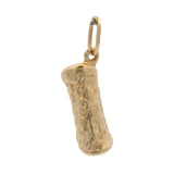 Vintage Solid 14kt Yellow Gold Cannoli Dessert Dangle Charm